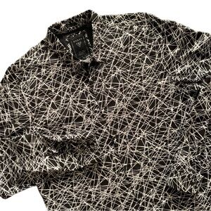 Guess Black and White Abstract Pattern Shirt